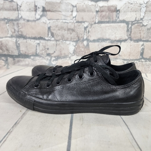Converse Chuck Taylor All Star Monochromatic Leather Low Top Sneaker Size 8M/10W - Picture 9 of 15